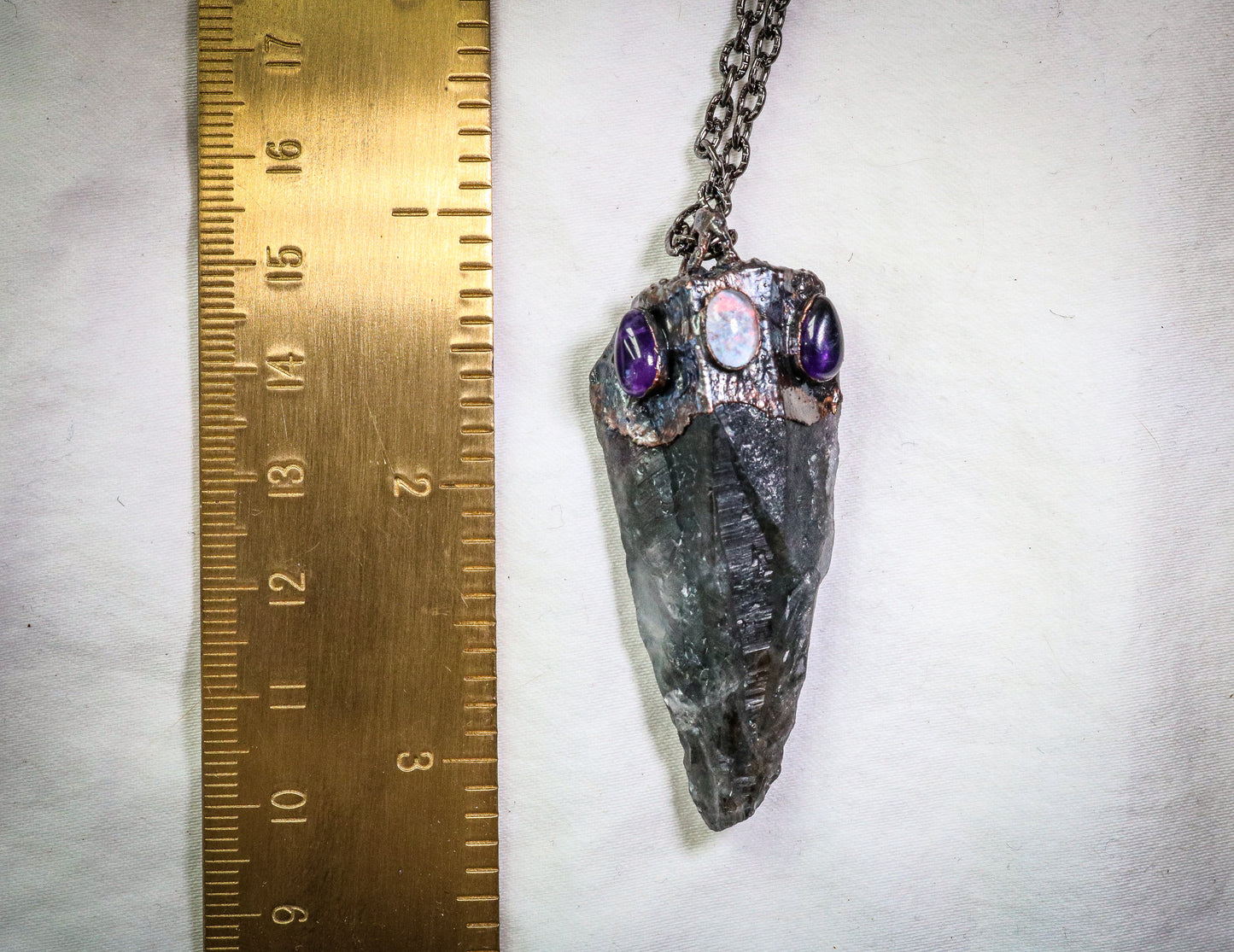 Super 7, Amethyst, Australian Opal, Deep Magic Necklace