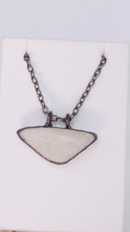 Rare Bubble Hyalite Opal Necklace