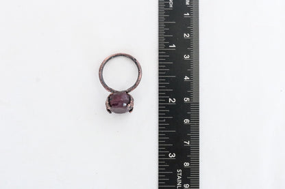 Faceted Ruby Ring | Size 7