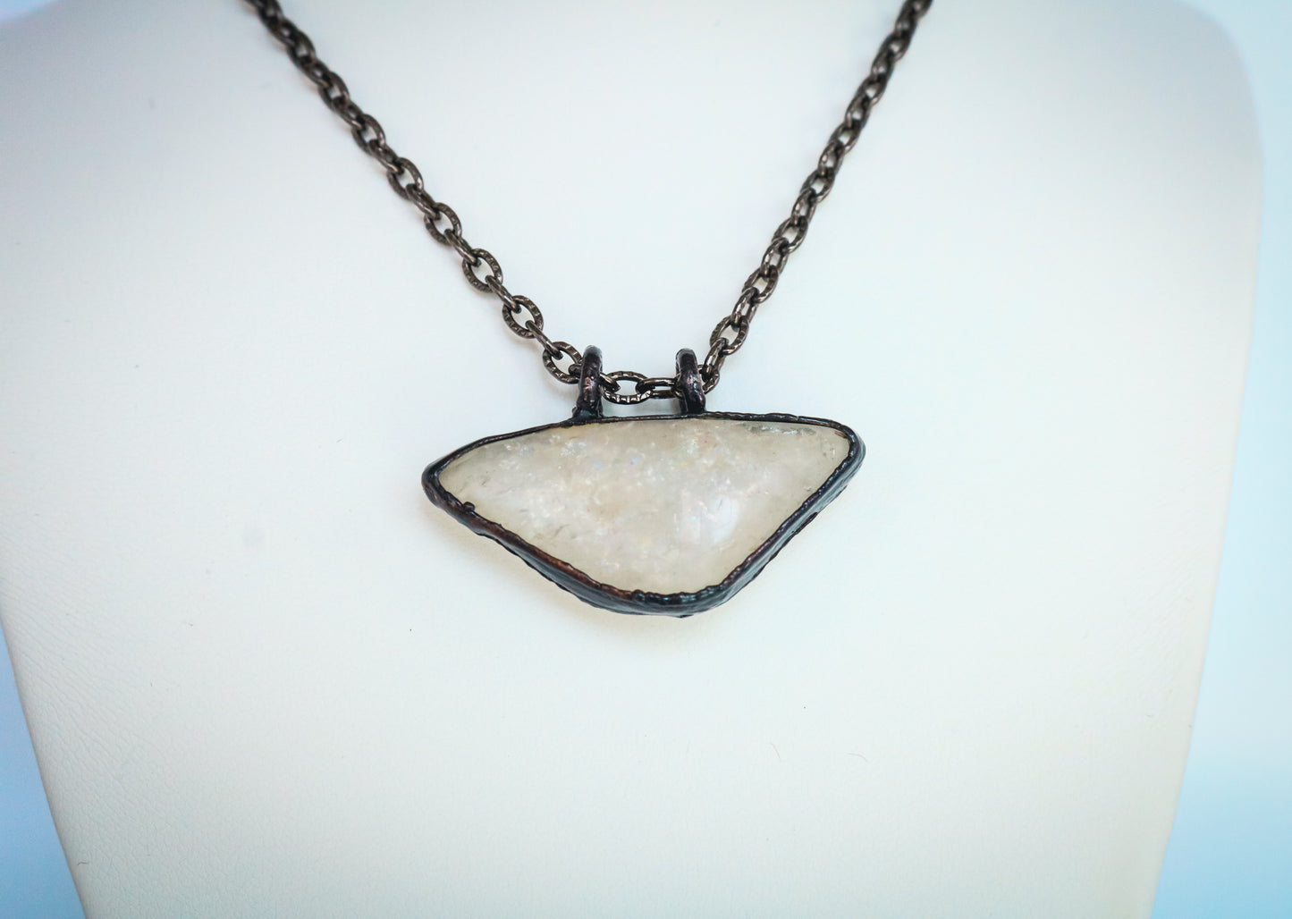 Rare Bubble Hyalite Opal Necklace