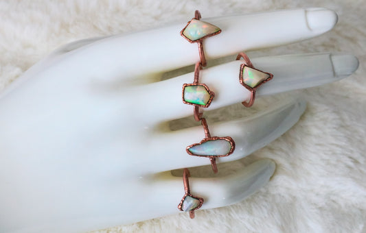 Ethiopian Opal Rings